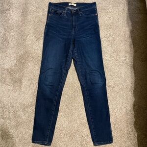 Madewell Dark Blue Skinny Jeans